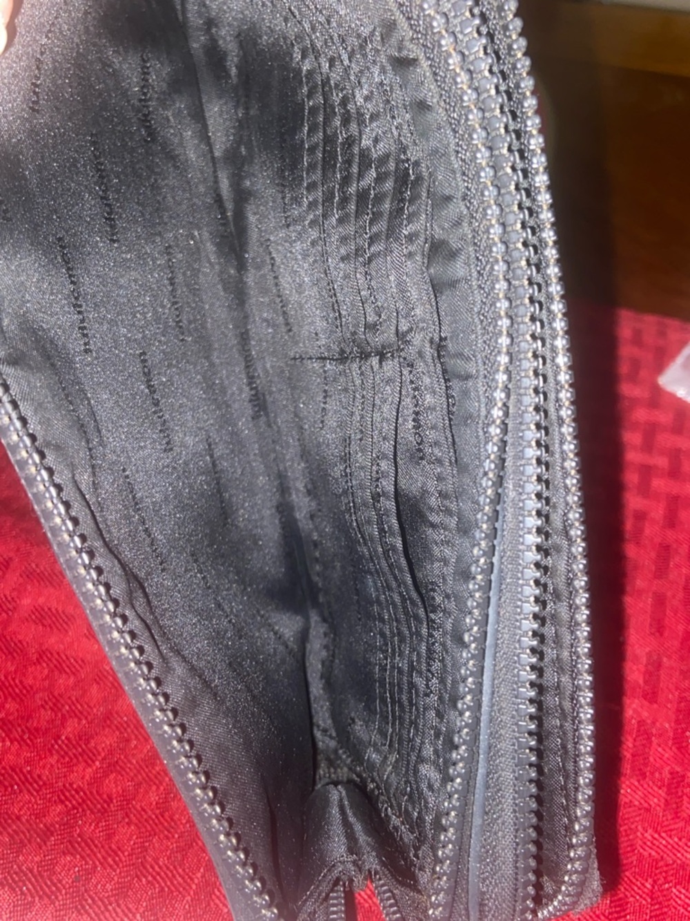lululemon athletica Double Zip Black Camo Wristlet - Picture 6 of 9